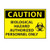 caution, biohazard sign, 10” x 14”, rigid plastic