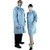 lab coat, x-large, blue, 10/bg, 5 bg/cs