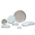 24-400 white metal cap with pulp/aluminum foil liner