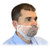 white polypropylene beard cover, 19"