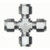 union cross, stainless steel, 1/8