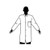 lab coat, white, polypro, elastic wrist, 3xl