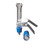 replacement fritted glass base with stopper, 25mm