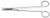 sims scissors, straight, sharp/sharp points, length: 8