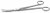 sims scissors, curved, blunt/blunt points, length: 8