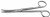 mayo scissors beveled blades curved 18"