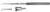 lahey hook/retractor, 1 sharp prong, width: 3, length: 4.75