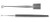 guthrie hook, delicate, sharp, double prongs, width: 2, length: 4.75