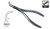 root fragment forceps curved 130mm