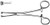 allis tissue narrow jaws with atraumatic parallel serrated forceps 6" s1509-0316