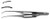 gill iris forceps curved x serr s1609-1511