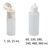 eps lotion bottles, 180 ml (6 oz)