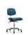 class 100 vinyl clean room chair - desk height with seat tilt and stationary glides in borscht supernova vinyl