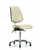 class 100 vinyl clean room chair - medium bench height with medium back, seat tilt, and stationary glides in borscht supernova vinyl