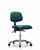 vinyl chair chrome - desk height with casters in storm supernova vinyl (c062b-007356)
