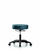 vinyl stool without back - desk height with casters in storm supernova vinyl (c062b-007668)