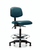 vinyl chair - high bench height with chrome foot ring and stationary glides in marine blue supernova vinyl