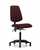fabric chair - medium bench height with medium back and stationary glides in burgundy fabric