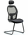 executive windrowe mesh back guest chair with head rest and arms