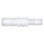 cole-parmer hose barb fitting, straight reducer, natural kynar(r), cleanroom packed, 3/16 in. id x 1/8 in. id