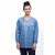 valumax long sleeve protection scrub top, elastic cuffs, l, ciel blue