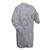 microporous coated cleanroom frock, knit wrists and collar, snap front, no pockets, m