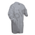 microporous coated cleanroom frock, knit wrists and collar, snap front, no pockets, l