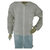 disposable lightweight polypropylene lab coats with elastic wrists, 3 pockets, white, 3xl