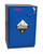 under-the-counter, corrosive cabinet, partially lined, 47 in., double door, blue
