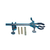 3-prong universal clamp with clamp holder