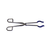 flask tongs, stainless steel with silicone coated grips