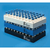 50 position white polypropylene stackable rack for 12 mm vials and tubes, 28.1 mm id wells, autoclavable