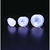 8 mm, clear, polyethylene starburst, conical snap plug