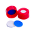 dwk life sciences (wheaton) 9mm blue cap precut ptfe/silicone