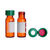 dwk life sciences (wheaton) assembled kit amber vial with marking patch, green cap and ptfe/silicone septa
