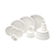 dwk life sciences (wheaton) white pp solid top screw cap with poly-vinyl / pulp liner, 70-400