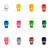Screw Caps for internal thread, black, non-sterile, bulkware, 960 pcs per case