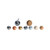 Drilled Copper Ball, 25mm Diameter