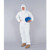 KleenGuard A40 Liquid & Particle Protection Coveralls with Hood (44322), Zip Front, Elastic Wrists & Ankles (EWA), White, Medium, 25 Garments / Case