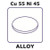 constantan - resistance alloy, cu55ni45 (c15-1430-427)