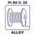platinum-iridium alloy, pt80ir20 (c15-1433-544)