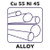 constantan - resistance alloy, cu55ni45 (c15-1433-722)