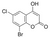 8-bromo-6-chloro-4-hydroxycoumarin