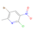 3-bromo-6-chloro-2-methyl-5-nitropyridine