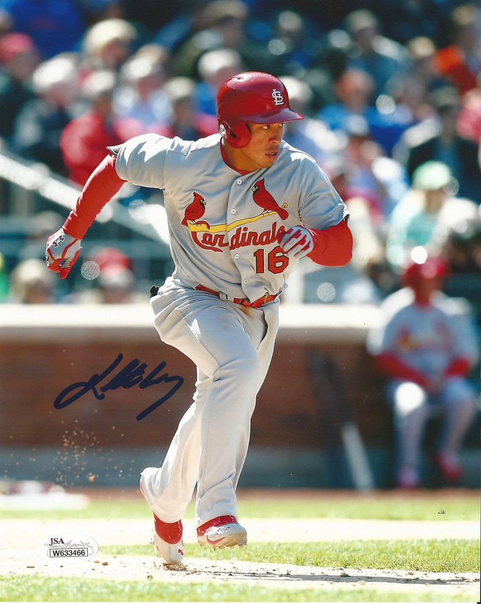 Kolten Wong Running Bases Signed 8x10