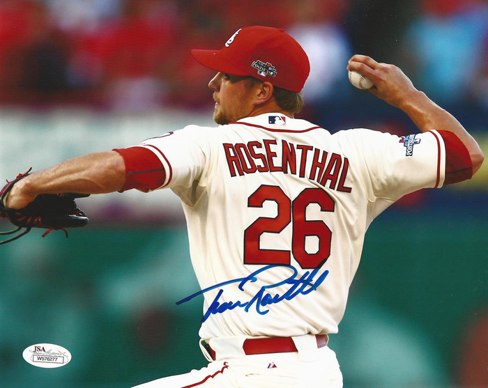 Trevor Rosenthal Saturday Jersey Signed 8x10