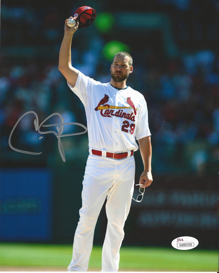Chris Carpenter Hat Tip Signed 8x10