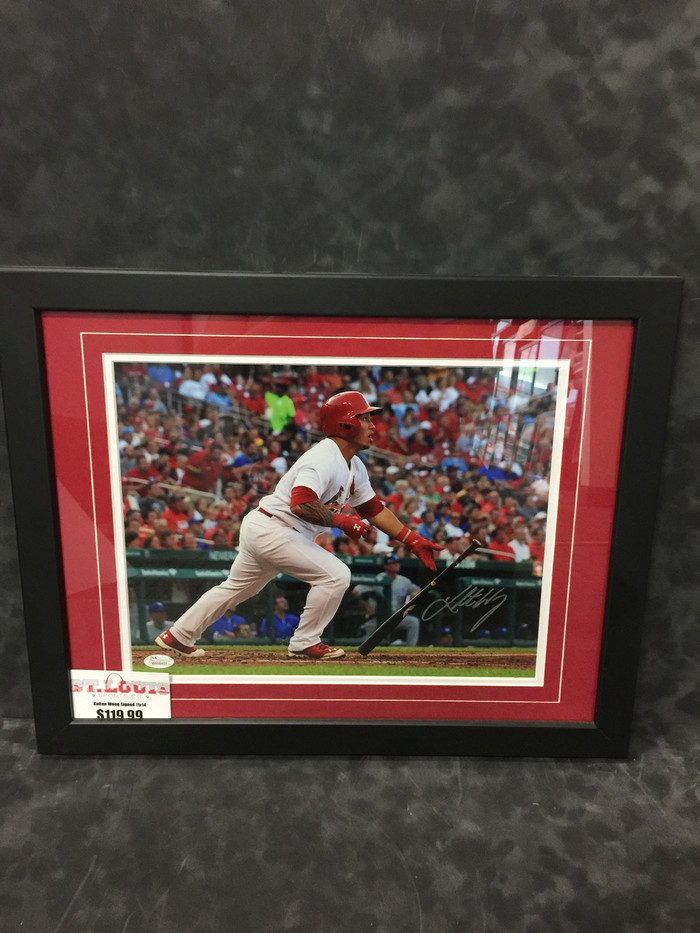 Kolten Wong First Homerun Signed Framed 11x14
