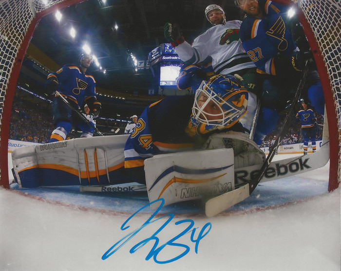 Jake Allen Goal Cam Signed 11x14 