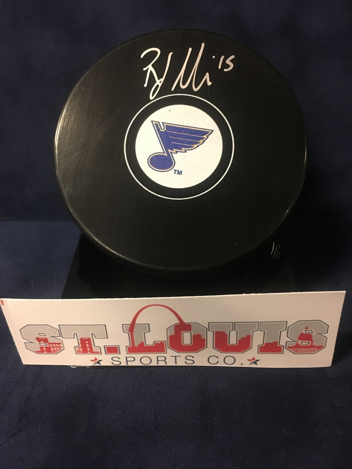 Robbi Fabbri Signed St Louis Blues Logo Puck w/JSA
